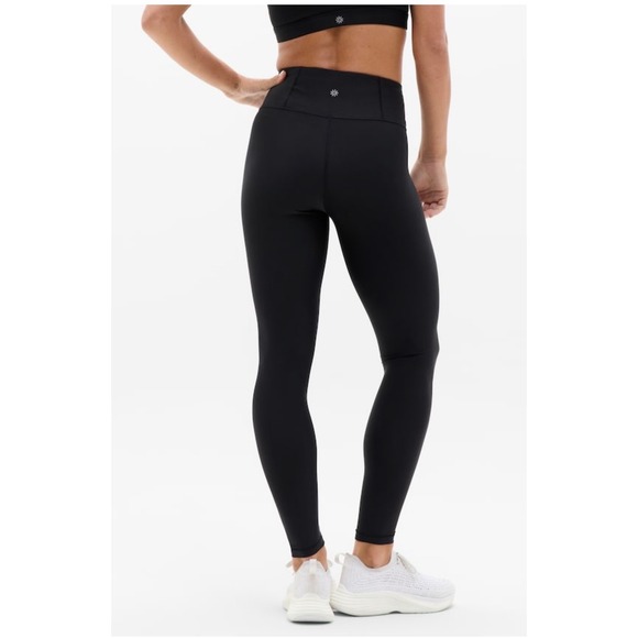 EUC Athleta Interval Tight Leggings Black High Rise Training Yoga Pant Womens M - Picture 2 of 7